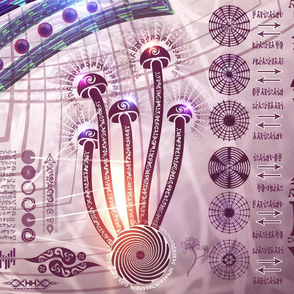 Bio-Energetic Vortexes No.5 — Truth (Vishuddha Chakra) detail 2